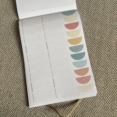 Home Planner Sticker Book Pack of 15 Assorted Sizes Gold Foil Stamping