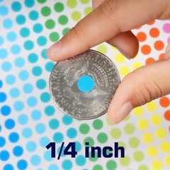 10080 PCS Small Dot Stickers 1/4″ Round Circle Color Coding Labels | 15 Colors C
