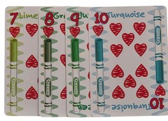 Crayola Crayon Color Art Project Lime Green Cards Perfect Junk Journal Scrapbook