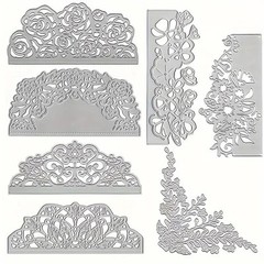 Curved flower border envelope edge metal cutting dies cut machine cutter die