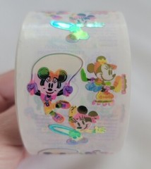 Vintage NOS Sandylion Pearl «Minnie At Play» Stickers Roll Of 100 Sheets Mods