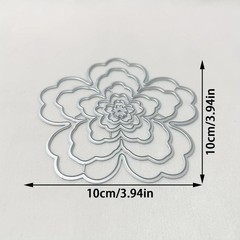 Nested wavy 5 petal loopy flower metal cutting dies cut machine cutter die