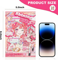 Cute Scrapbook Stickers Book – 500 Pre-Cut A5 Size Cute Girl & Kawaii People Sti