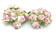20*1.5 cm Mulberry Paper Rose Flower Craft Wedding Card making