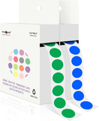 1/2 Inch round Permanent Color-Code Dot Stickers,1000 per Roll Dots Label Dispen