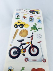 Vintage Sandy Lion Stickers Roll Little Boys Sheet Scrapbooking Sandylion Truck