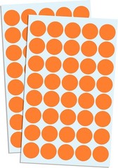 Bright Orange 2000 Pack 3/4″ Round Dot Stickers – Versatile Self-Adhesive Labels