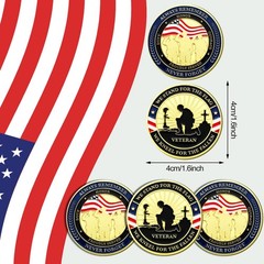 New Best 80 Pcs Military Challenge Coins Thank You for Your Service Veterans