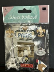 jolee’s boutique Dimensional stickers Paris Eiffel Tower 4 Sheets 32 Stickers