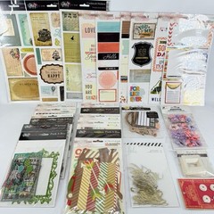 Glitz Scrapbook Stickers Embellishments Amy Tangerine Heidi Swapp LOT of 25 E