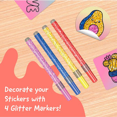 Hello Blink – Sticker Maker – Refill Pack with 80 Glitter Stickers – Children Ag