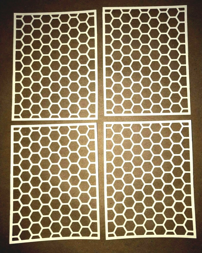 🐝5 HONEYCOMB 🐝cardstock paper die cut embellishment scrapbook / card making