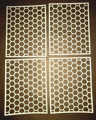 🐝5 HONEYCOMB 🐝cardstock paper die cut embellishment scrapbook / card making