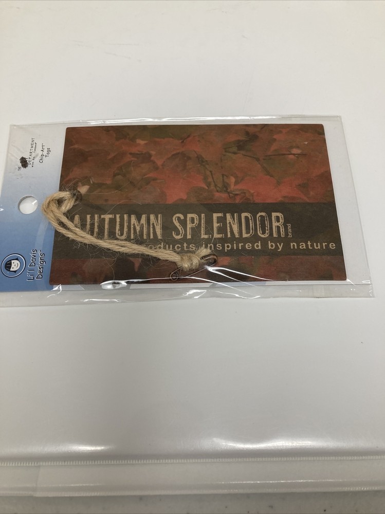 The Art Department Li’l Davis Designs Chip Art Tags Autumn Splendor NIP Crafts