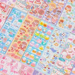 200pcs Cute Kawaii Stickers Set for Kids Scrapbook Journal Diary Decor