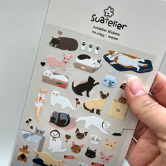 Adorable Cat Meow Planner Stickers Journaling Scrapbooking Crafts