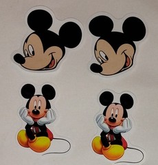 Disney Mickey Mouse Stickers Lot Of 10 Assorted Scrapbooking Traditional