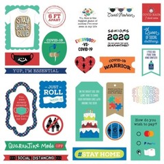 Crafts DieCuts New Normal Just Roll With It Stand 6 Ft Apart Social Distancing