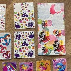 Vintage Lisa Frank Sticker Lot 80’s Unicorns Hearts Rainbows Bears Cats 90s