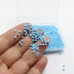 2000 pcs Opaque Glass small Beads 2mm (10/0) + Storage Box Jewelry Making