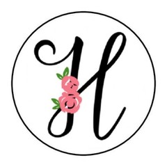 30 SCRIPT BLACK & FLORAL MONOGRAM LETTER ENVELOPE SEALS LABELS STICKERS 1.5″