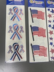 SandyLion Stickers Lot USA Flag Patriotic July 4 America