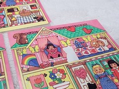 Vintage AGC Inc. American Greetings Dollhouse 3 Sticker Sheets