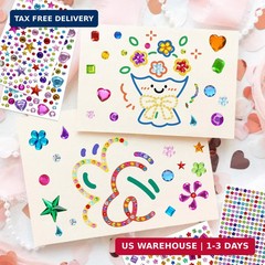 10000PCS+ Gem Stickers, Rhinestone Stickers for Crafts, Self-Adhesive Bedazzling