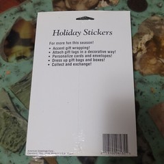 VTG 1980s American Greetings Christmas Stickers Cute Animals Toys 4 Sheets NOS
