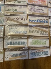 50 Lot Rub-On Transfers Titles My Minds Eye Bohemia Huge
