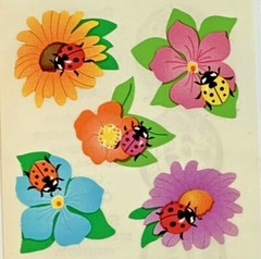 Sandylion Sticker -Ladybug -1 strip (3 mod) -10202