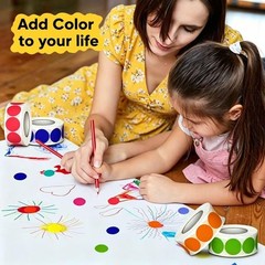 ® Purple Color Coding Labels, 1000 Count 1 Inch Round Color Dot Stickers, 2 R…