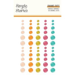 Crafts Enamel Dots SS Sticky Back Harvest Market Orange Gold Bright Pink Aqua