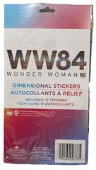 WW84 Wonder Woman 3D Dimensional 17 Count Stickers 2021 Scrapbook Collect
