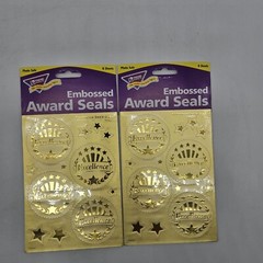 Trend Enterprises Excellence Gold Award Seals Stickers T-74003 Lot Of 2 Packs