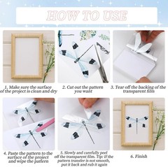 White Magnolia Rub on Transfers for Crafts – Wxiben 16 Sheets Vintage Floral Rub