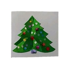 Green Christmas Tree Sticker