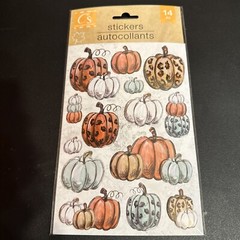 Crafter’s Square Pumpkin Themed Stickers (Brand New) 14 Stickers