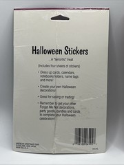SEALED Vintage Halloween Stickers 4 Sheets Forget Me Not American Greetings (2)
