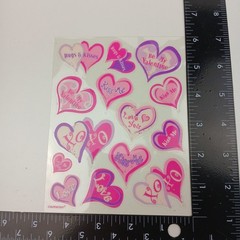 Conversation Hearts Valentine’s Day Love Sticker Sheet by Camscan
