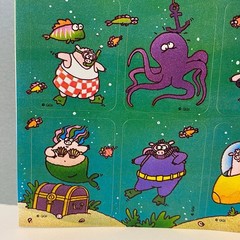 Vintage Gibson Pig Underwater Stickers
