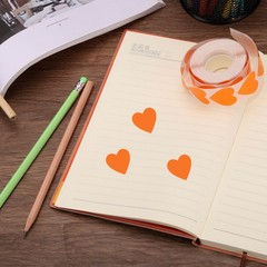 500pcs Orange Heart Stickers 1 Inch Self-Adhesive Stickers Label for Shop Home