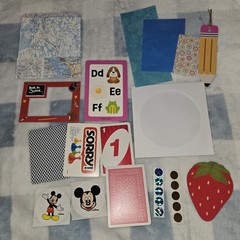 Junk Journal Ephemera Back to School kit Scrapbook crafts teacher student pencil