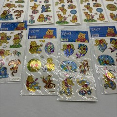 Disney Pooh Piglet Eyeore Stickers lot of 10 New
