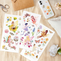 Fairy Rub on Transfers for Crafts and Furniture,Transfer Decals Stickers with El