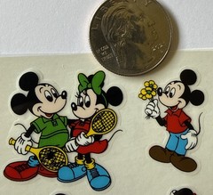 MICKEY & DONALD Rub-On Transfers(10pc)Disney•Cartoon •Snow White•Card Making•