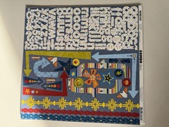Bo Bunny Blast Off Scrapbook Lot 14 12×12 Papers Stickers Chipboard Space Rare