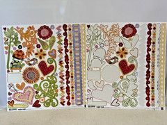 Basic Grey Sugar Rush 12 x 12 6 x 6 Sticker Brads Scrapbook Paper LOT
