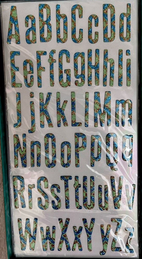 8 6”x12” SHEETS Of GLITTER CHIPBOARD SHAPES by 3 Birds Designs