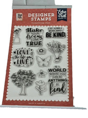 Echo Park Designer ACRYLIC STAMPS – LOVE THE LIFE YOU LIVE